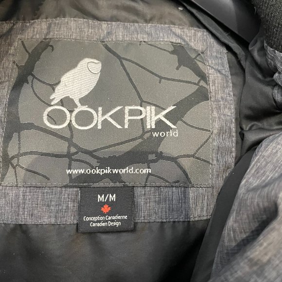 Grey Ookpik Winter Jacket w/ Racoon Fur Trim -M- - Picture 12 of 16